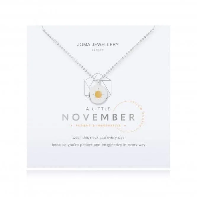 Collier en quartz jaune de naissance de novembre 4664 Joma Jewellery