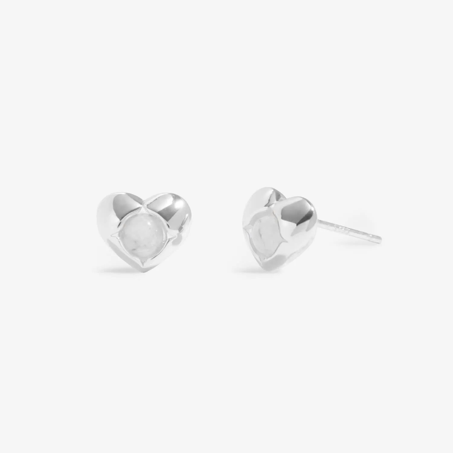 Boucles d'oreilles en cristal de roche argenté pour la pierre de naissance d'avril 8390 Joma Jewellery