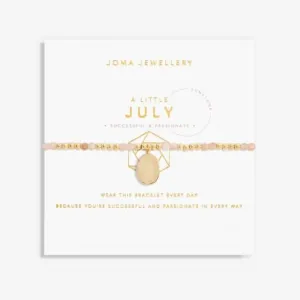 Bracelet extensible en or avec pierre de soleil (pierre de naissance de juillet) 17,5 cm 6138 Joma Jewellery
