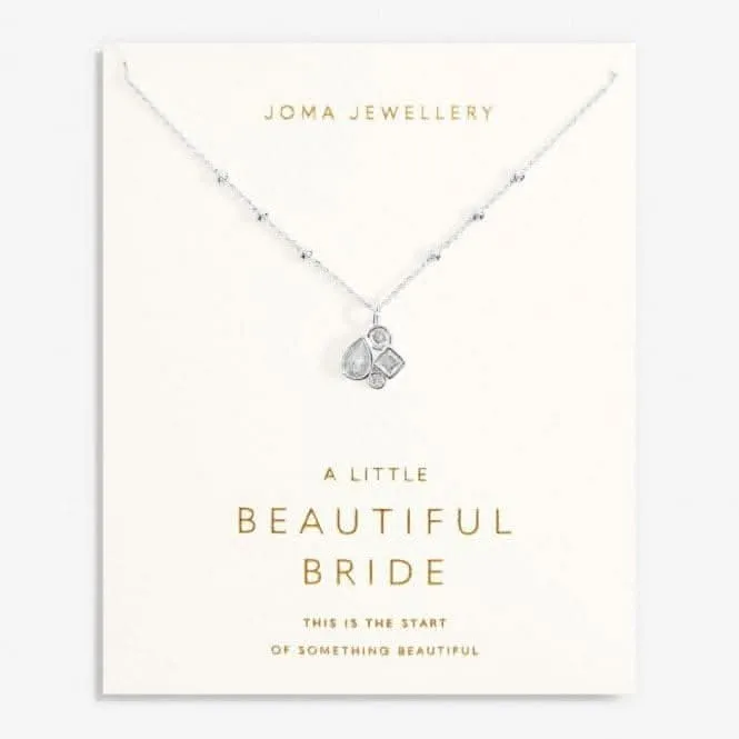 Bridal Une Petite Belle Mariée Collier en Argenté 46cm   5cm 7030 Joma Jewellery