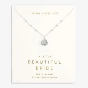 Bridal Une Petite Belle Mariée Collier en Argenté 46cm   5cm 7030 Joma Jewellery