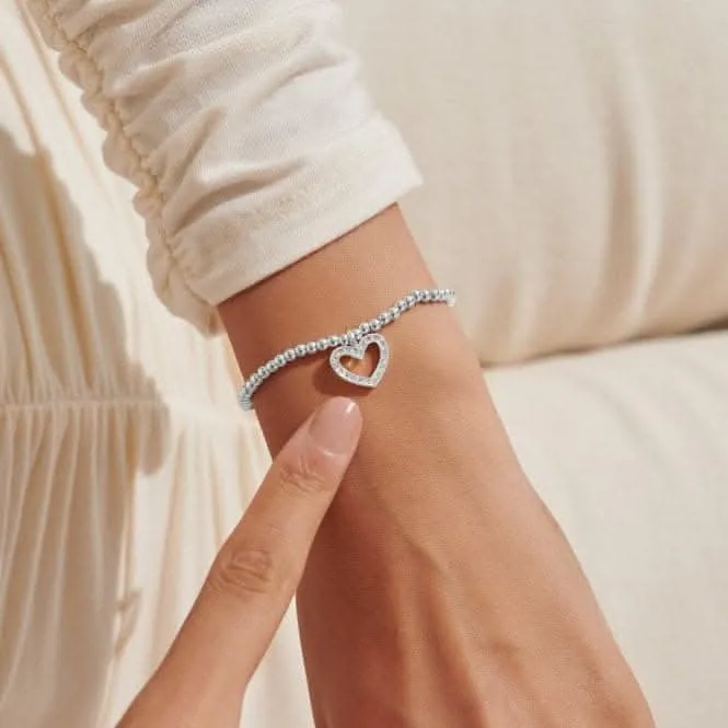 Boîte Cadeau Mariée Du Cœur Bracelet en Argenté pour Demoiselle d'Honneur 7152 Joma Jewellery