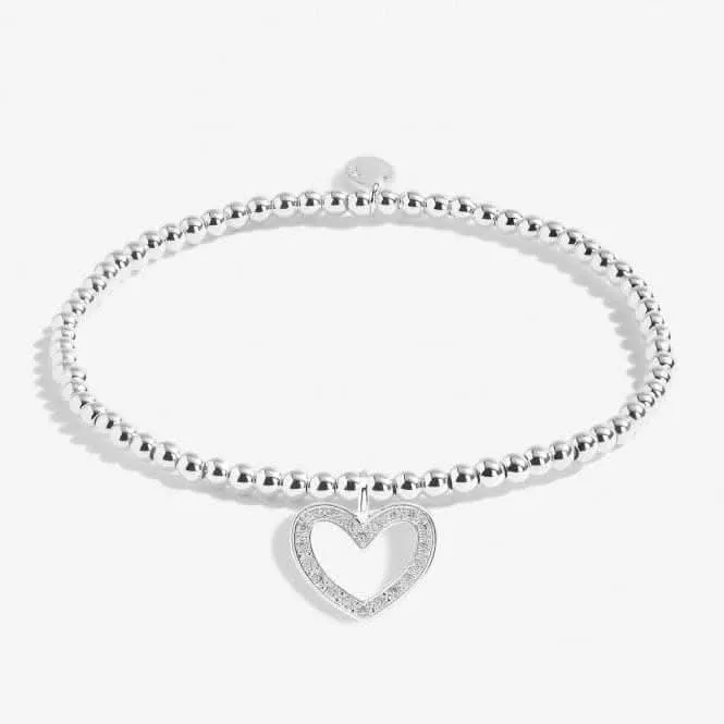 Boîte Cadeau Mariée Du Cœur Bracelet en Argenté pour Demoiselle d'Honneur 7152 Joma Jewellery