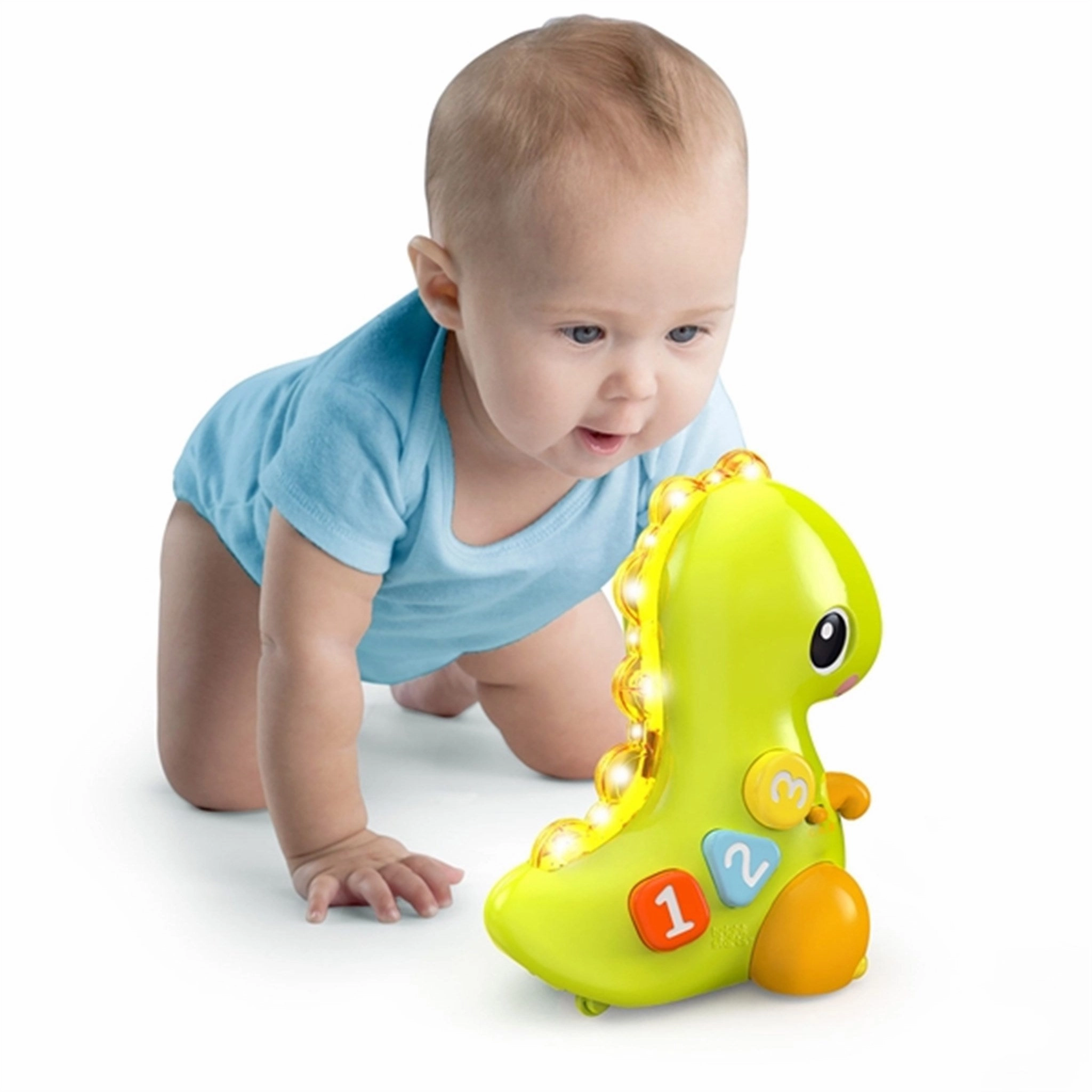 Bright Starts Go, Go, Dino Dinosaur Crawl-and-Learn Toy