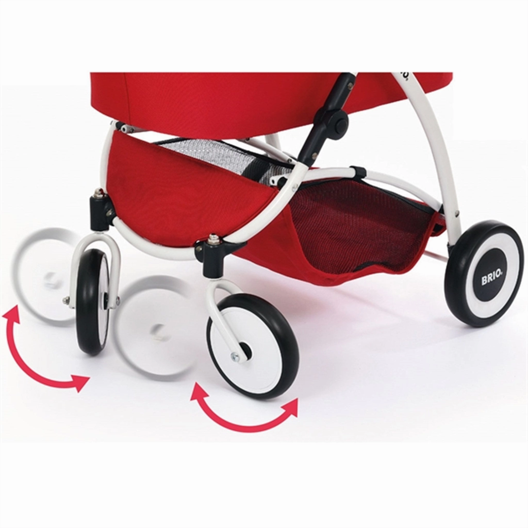 BRIO Doll Pram Red