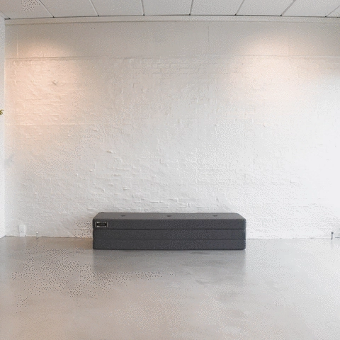 by KlipKlap KK 3 Fold 36x50x180cm - Blue Grey W. Grey