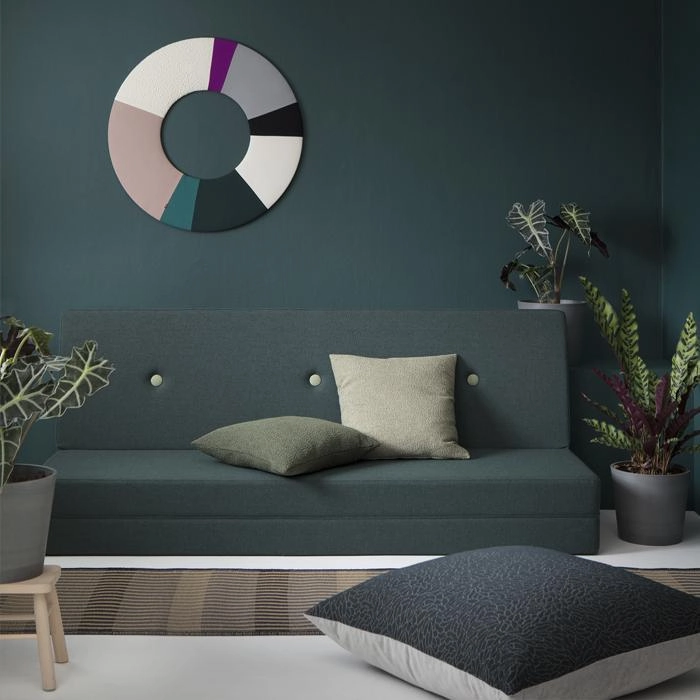 by KlipKlap KK 3 Fold 36x50x180cm - Blue Grey W. Grey