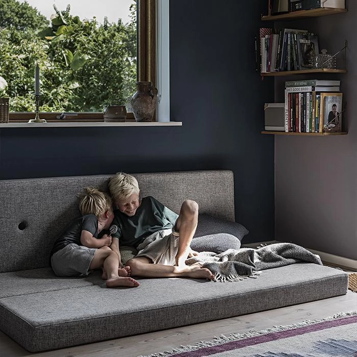 by KlipKlap KK 3 Fold 36x50x180cm - Blue Grey W. Grey