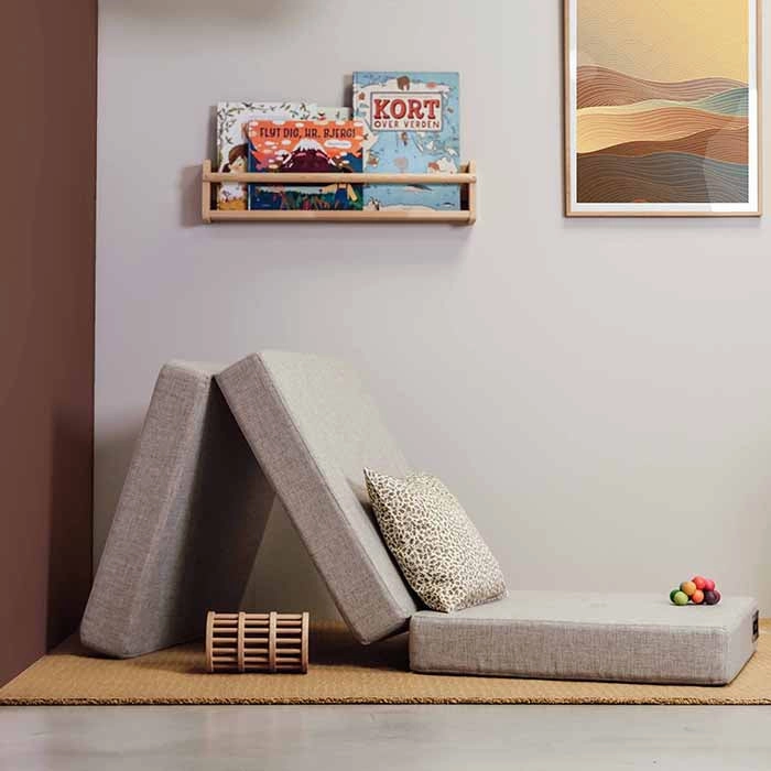 by KlipKlap KK 3 Fold Single 35x65x65cm - Multi Grey W. Grey (Pre-Order; Est. Delivery in 2-4 Weeks)