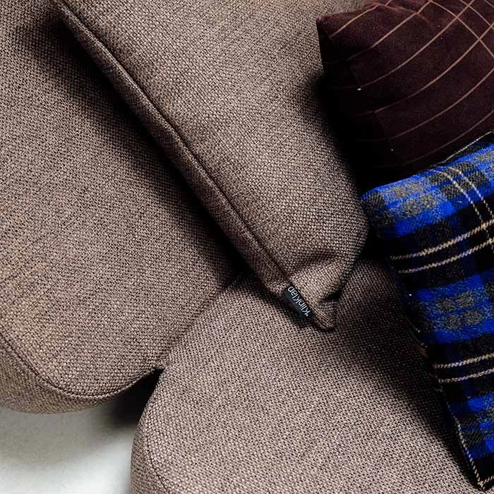 by KlipKlap KK 3 Fold Sofa 36x120x70cm - Brown W. Sand (Pre-Order; Est. Delivery in 2-4 Weeks)