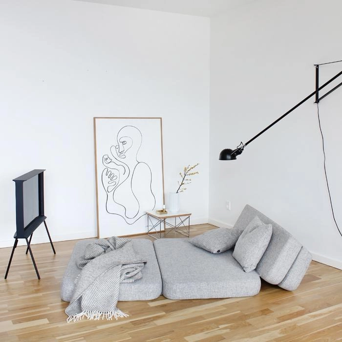 by KlipKlap KK 3 Fold Sofa 36x120x70cm - Deep Green W. Light Green (Pre-Order; Est. Delivery in 2-4 Weeks)