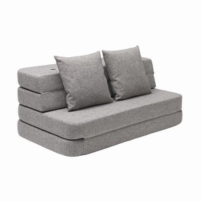 by KlipKlap KK 3 Fold Sofa 36x120x70cm - Multi Grey W. Grey