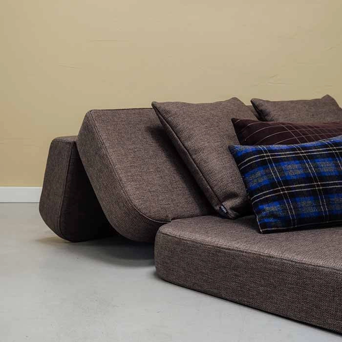 by KlipKlap KK 3 Fold Sofa 36x120x70cm - Mustard W. Mustard