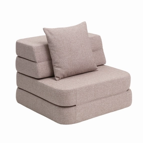 by KlipKlap KK 3 Fold Sofa Single 36x70x70cm - Soft Rose W. Rose