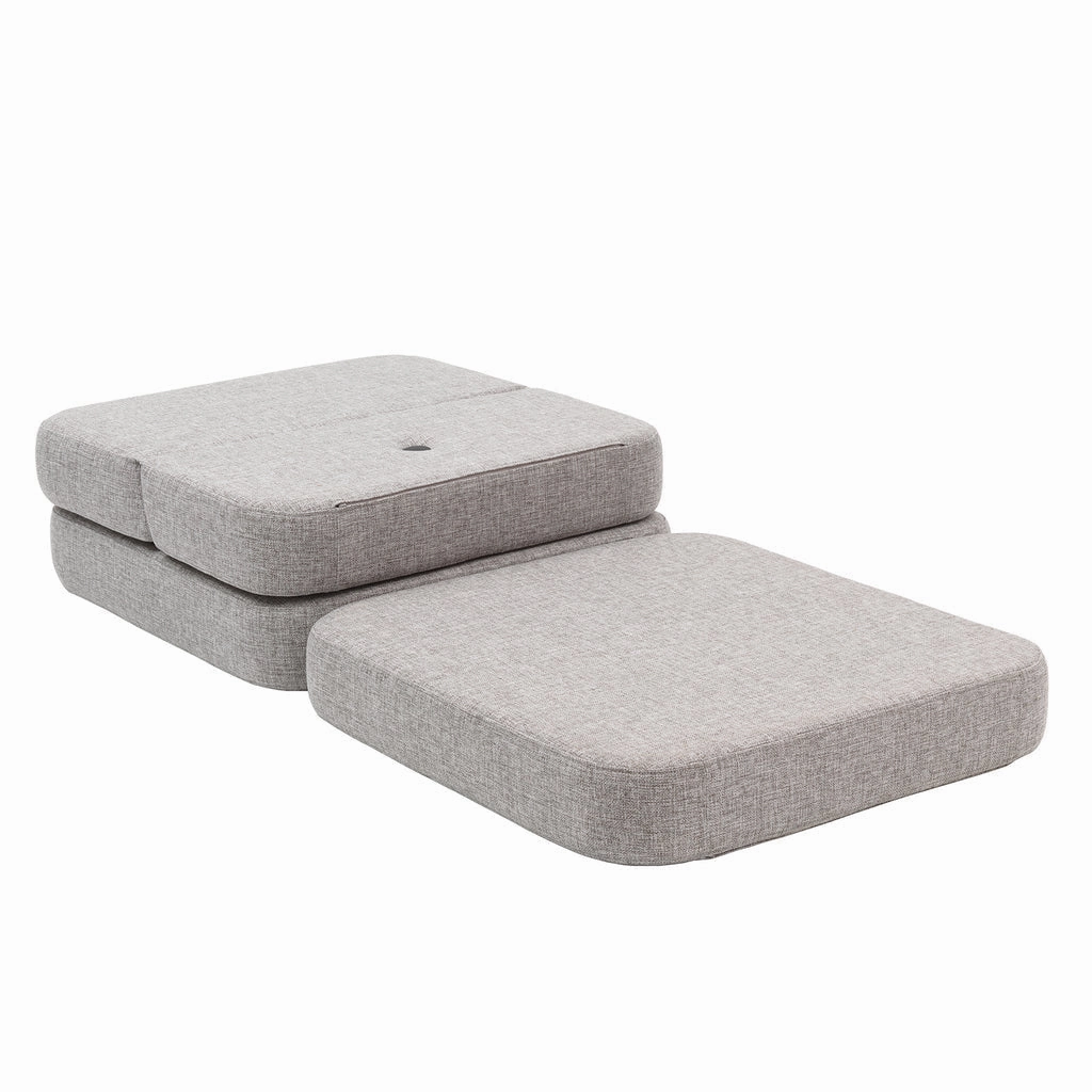 by KlipKlap KK 3 Fold Sofa Single Soft 36x70x70cm - Multi Grey W. Grey (Pre-Order; Est. Delivery in 2-4 Weeks)
