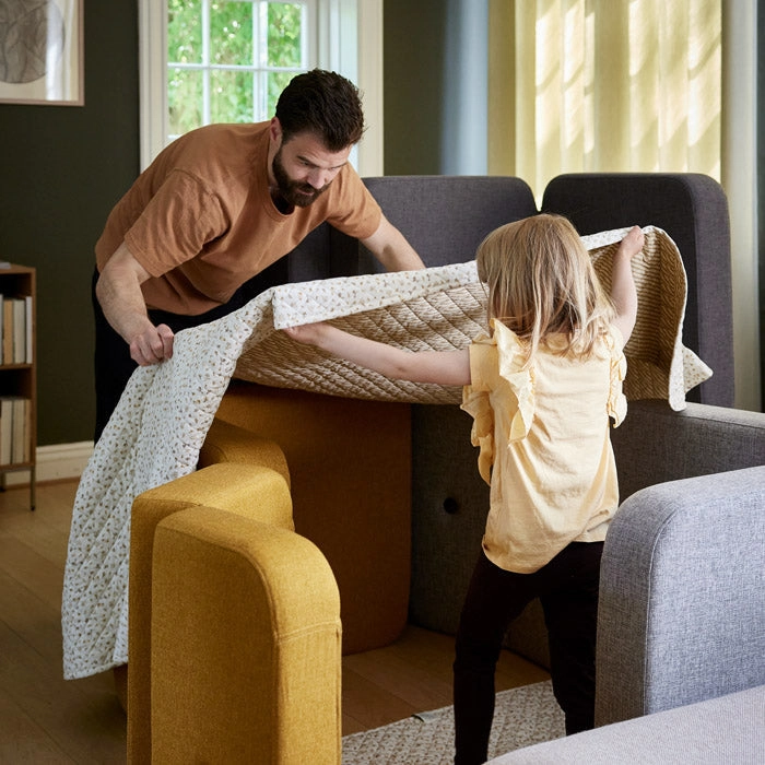 by KlipKlap KK 3 Fold Sofa Single Soft 36x70x70cm - Mustard W. Mustard (Pre-Order; Est. Delivery in 2-4 Weeks)