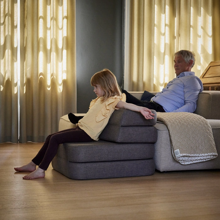 by KlipKlap KK 3 Fold Sofa Single Soft 36x70x70cm - Mustard W. Mustard (Pre-Order; Est. Delivery in 2-4 Weeks)