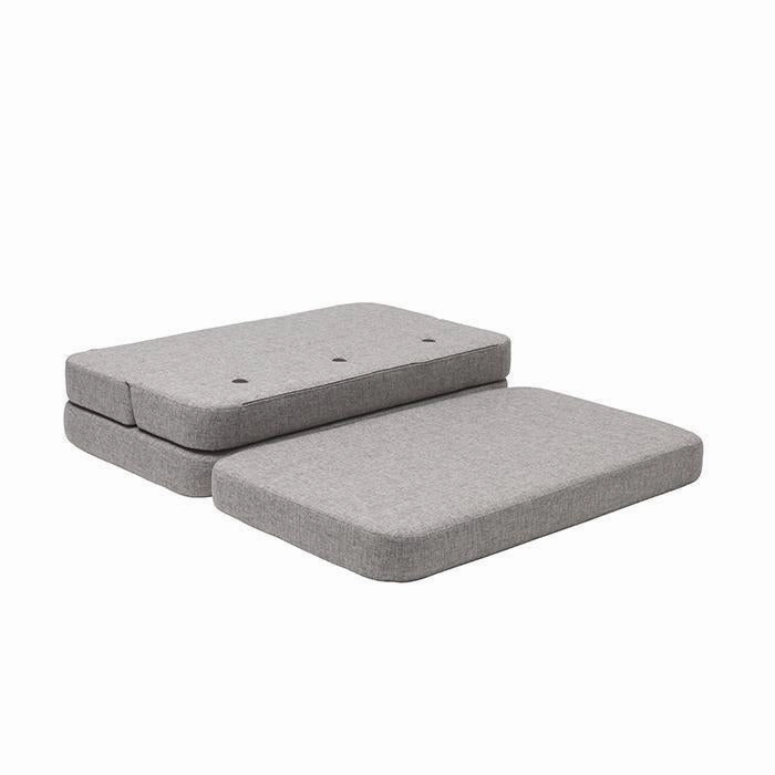 by KlipKlap KK 3 Fold Sofa XL Soft 36x140x70cm - Multi Grey W. Grey (Pre-Order; Est. Delivery in 2-4 Weeks)