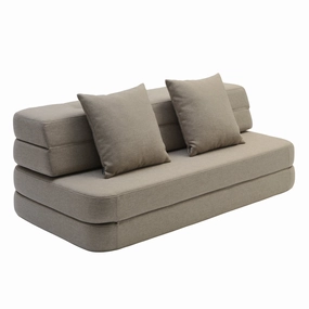 by KlipKlap KK 3 Fold Sofa XL Soft 36x140x70cm - Sand W. Sand