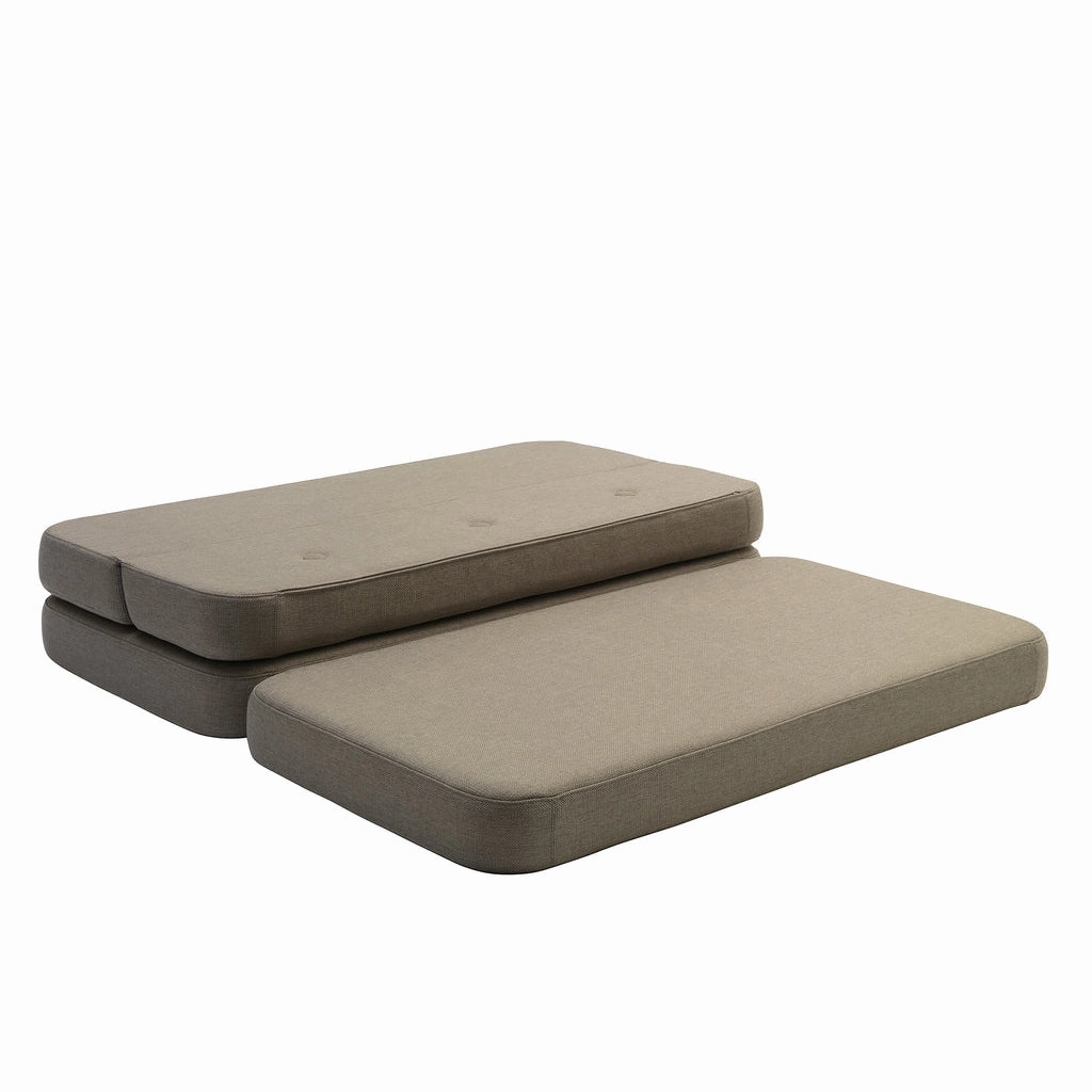 by KlipKlap KK 3 Fold Sofa XL Soft 36x140x70cm - Sand W. Sand