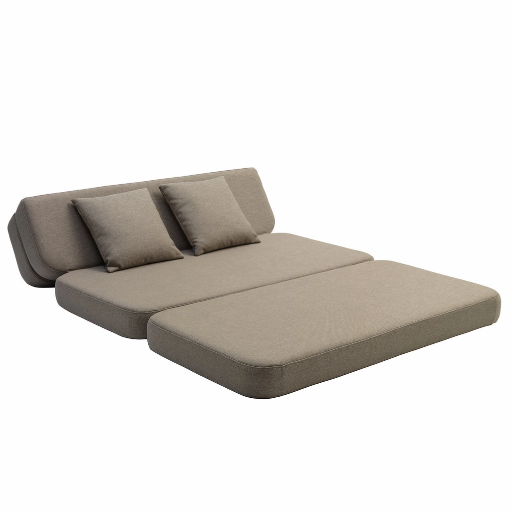 by KlipKlap KK 3 Fold Sofa XL Soft 36x140x70cm - Sand W. Sand