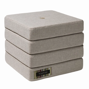 by KlipKlap KK 4 Fold 40x50x50cm - Beige W. Sand (Pre-Order; Est. Delivery in 2-4 Weeks)