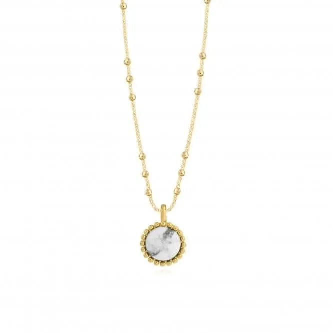 Collier Capri Howlite Or 46cm   Prolongateur 5cm 4486 Joma Jewellery