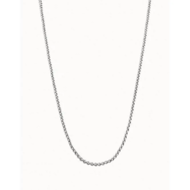 Collier en métal argenté à chaîne 2 Unode50 Bijoux et Accessoires