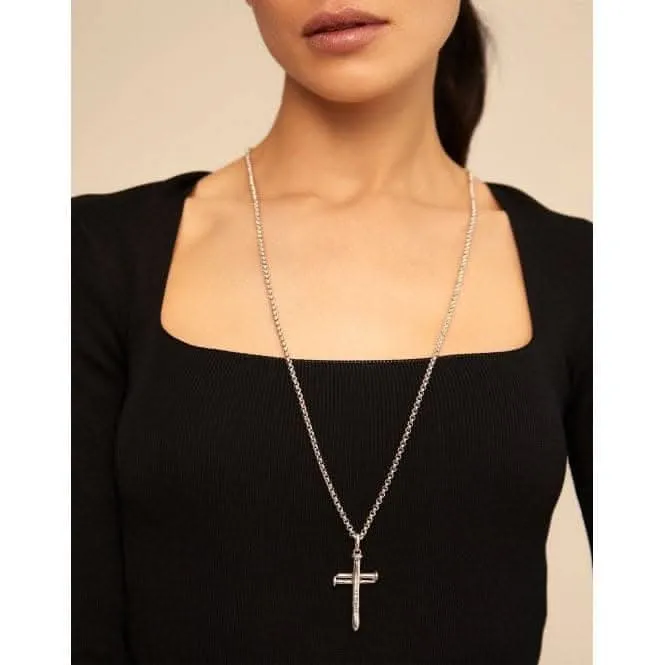 Collier en métal argenté à chaîne 2 Unode50 Bijoux et Accessoires