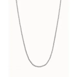 Collier en métal argenté à chaîne 2 Unode50 Bijoux et Accessoires