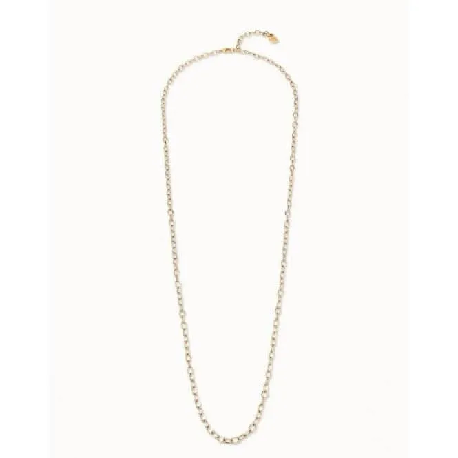 Collier Chaîne 6 en Métal Doré Unode50 Bijoux et Accessoires