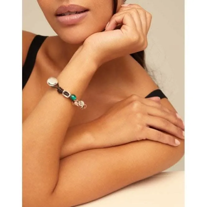 Bracelet Artisanal en Verre Cristal Multicolore Charmant Unode50 Bijoux et Accessoires