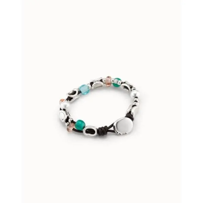 Bracelet Artisanal en Verre Cristal Multicolore Charmant Unode50 Bijoux et Accessoires