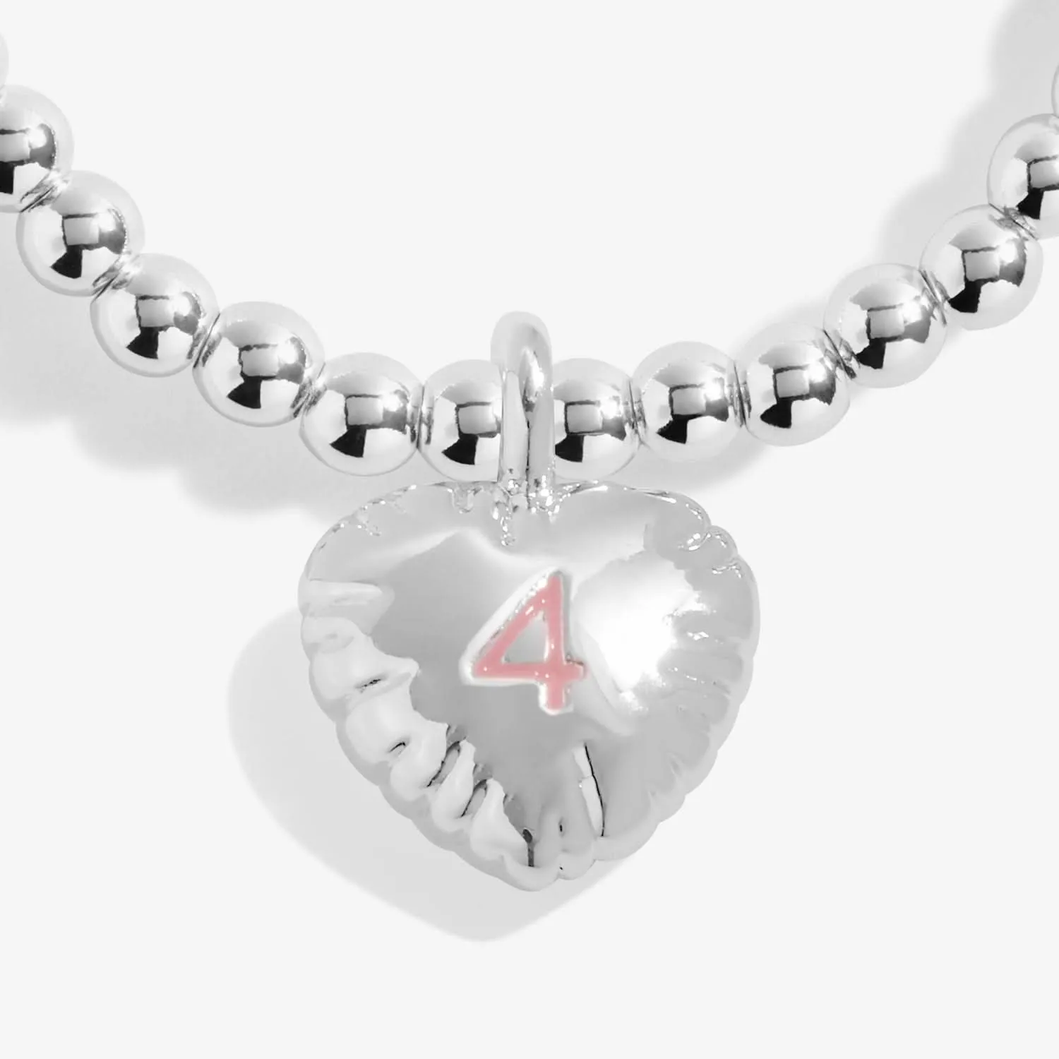 Bracelet en argent plaqué pour enfants Confetti - Petit anniversaire de 4 ans C840 Joma Jewellery