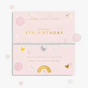 Bracelet en argent plaqué pour enfants Confetti - Petit anniversaire de 4 ans C840 Joma Jewellery
