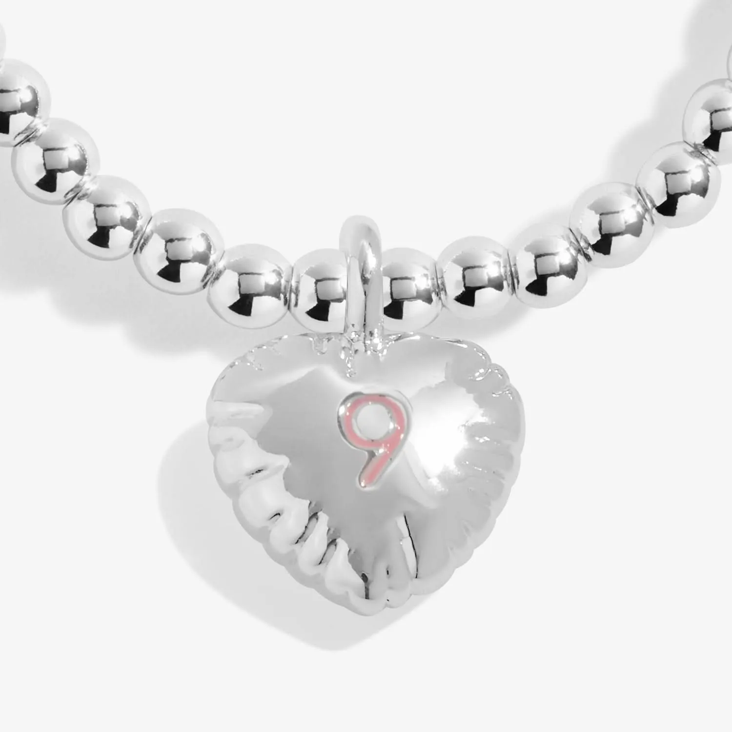 Bracelet en argent plaqué pour enfants Confetti - Petit anniversaire de 9 ans C835 Joma Jewellery