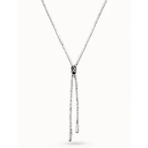 Collier en cristal facetté métallisé gris cobra Unode50 Bijoux et Accessoires