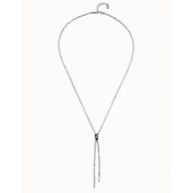 Collier en cristal facetté métallisé gris cobra Unode50 Bijoux et Accessoires