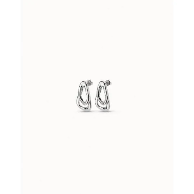Boucles d'oreilles en métal argenté connectées PEN0740MTL0000U Unode50 Bijoux et accessoires