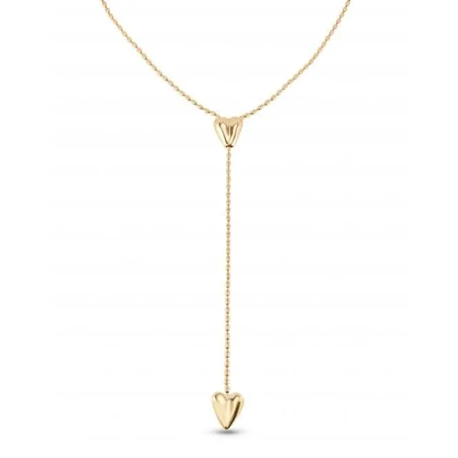 Collier Cupido à deux cœurs avec chaîne plaquée or 18k COL1884ORO0000U Unode50 Bijoux et accessoires