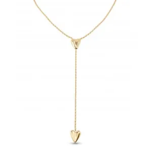 Collier Cupido à deux cœurs avec chaîne plaquée or 18k COL1884ORO0000U Unode50 Bijoux et accessoires