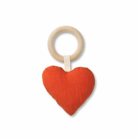 Dear April Lara Heart Rattle Teether