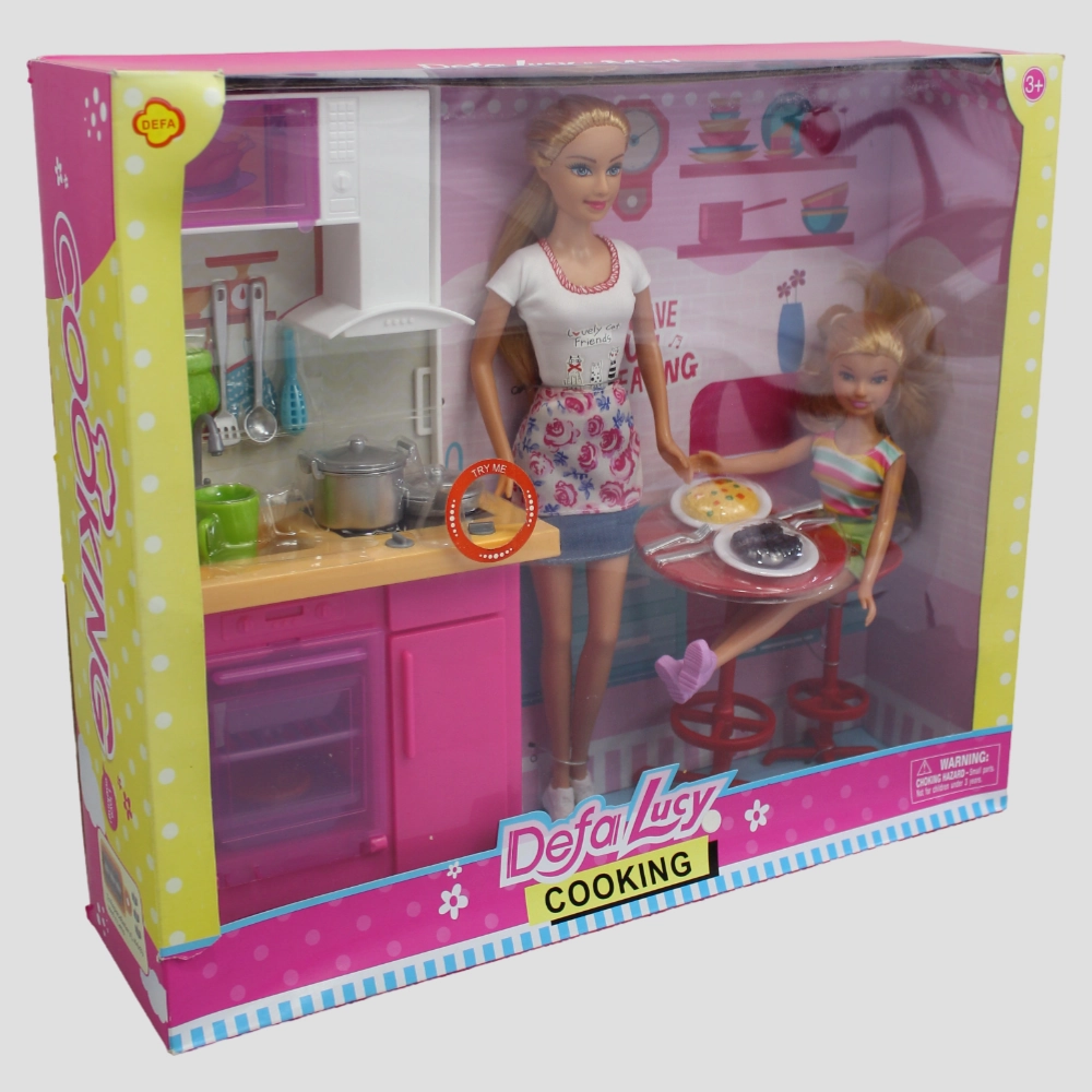 Defa Luce Kitchen Set with Doll & Accessories  Fun & Imaginative Play!