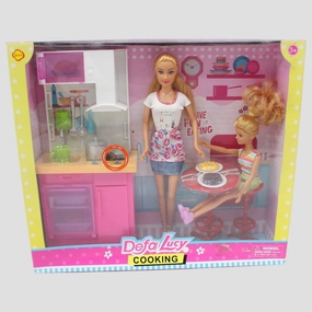 Defa Luce Kitchen Set with Doll & Accessories  Fun & Imaginative Play!