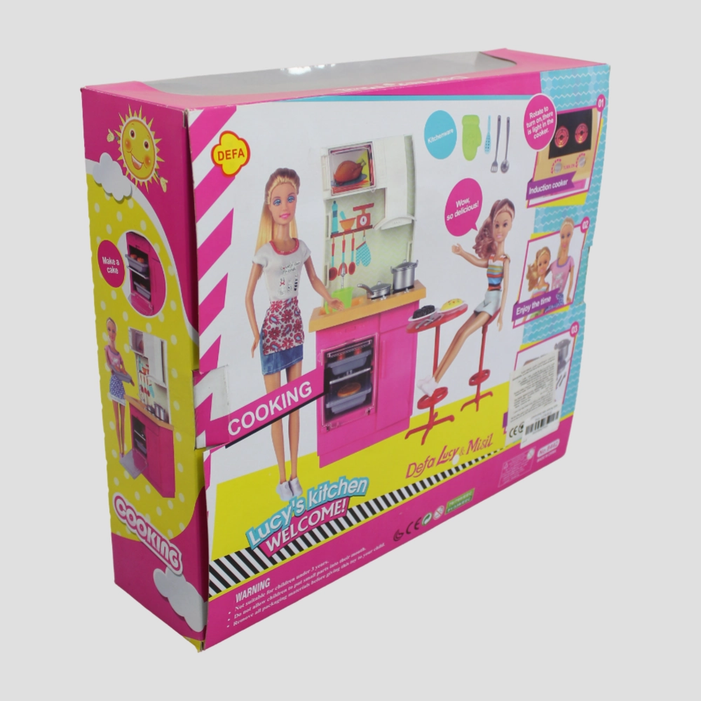 Defa Luce Kitchen Set with Doll & Accessories  Fun & Imaginative Play!