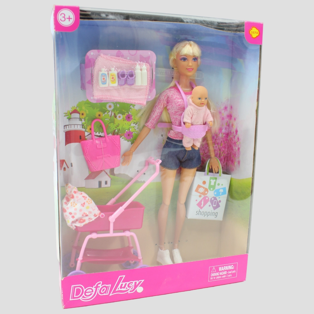 Defa Lucy & Baby Doll Playset  30 cm Doll with Accessories