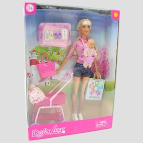 Defa Lucy & Baby Doll Playset  30 cm Doll with Accessories