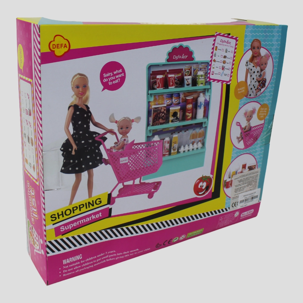 Defa Lucy Doll with Shopping Cart