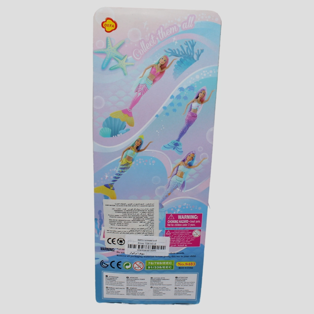 Defa Lucy Mermaid Doll  Blue/Purple