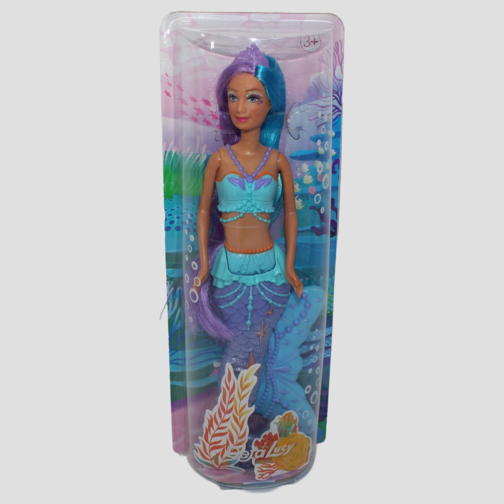 Defa Lucy Mermaid Doll  Blue/Purple